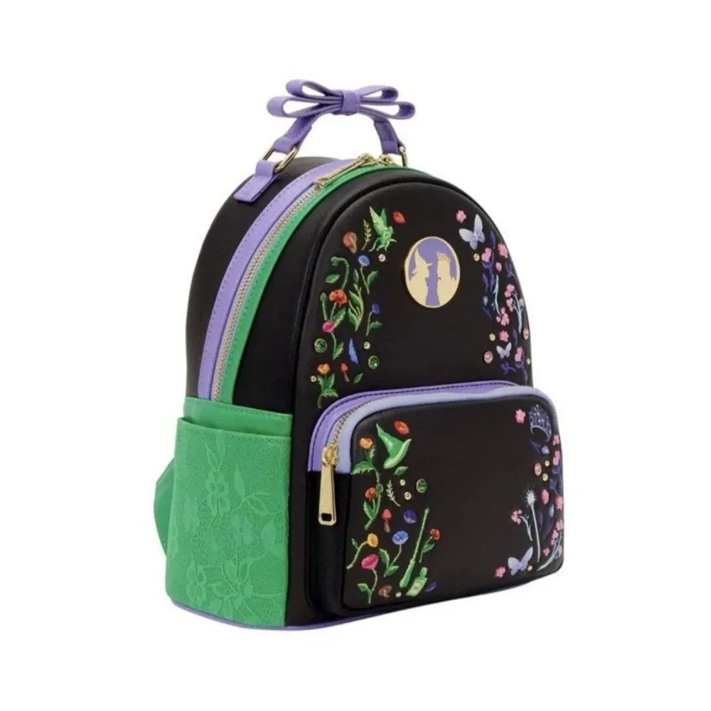Loungefly Wicked Glinda & Elphaba Floral & Lace Mini Backpack Embroidered NWT